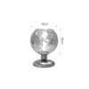InLight Epitrapezio fotistiko apo metallo kai diafano Gyali 1XE27 D:30cm (3043-Transparent)
