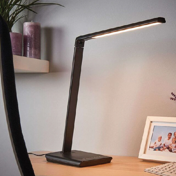 InLight Επιτραπέζιο Φωτιστικό LED 7W 3CCT Πλαστικό σε Μαύρο Χρώμα 39cm (3045-BL) InLight Epitrapezio Fotistiko LED 7W 3CCT Plastiko se Mavro Xroma 39cm (3045-BL)