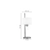 Inlight Epitrapezio Fotistiko apo Metallo se Xrusi Apoxrosi kai ufasmatino Kapelo 1xE27 F24.5x38cm (3052-Golden)