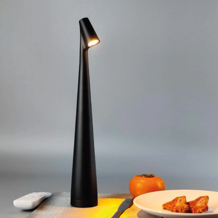 Inlight Epanafortizomeno Epitrapezio Fotistiko LED 1.5W 3CCT Touch Metalliko Mavro F40x35cm (3057-Black)