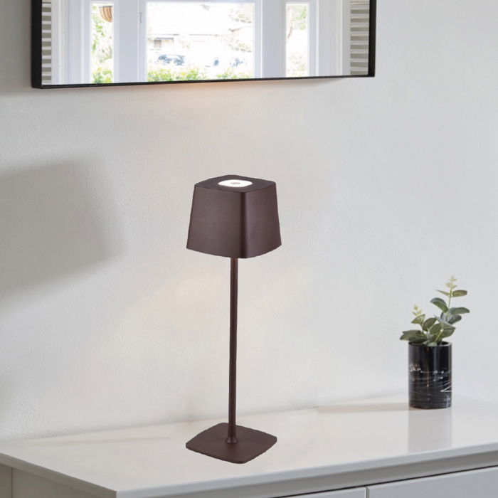 Inlight Epitrapezio Epanafortizomeno Fotistiko LED 3CCT Metalliko se Mavro Xroma (3058-Black)