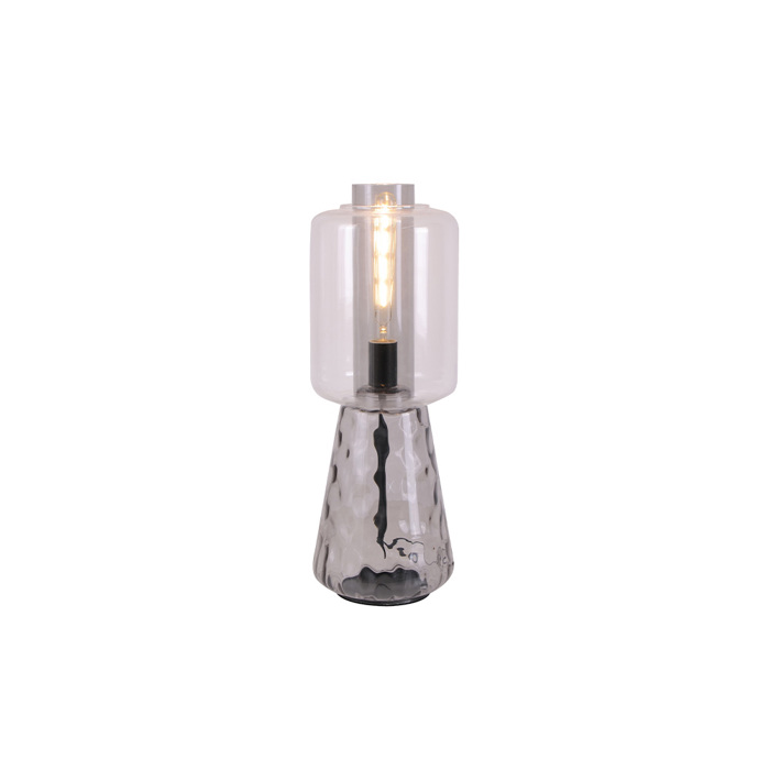 Inlight Epitrapezio Fotistiko 1xE27 apo Diafano Gyali F20x55cm (3060-Smoky/transparent)