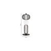 Inlight Epitrapezio Fotistiko 24W 3000K apo Mavro Metallo kai Gyali F15x53cm (3061)