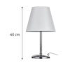 InLight Epitrapezio fotistiko apo metallo se oxunte apoxrosi kai ufasmatino kapelo 1XE14 40cm (3425-Oxunte)