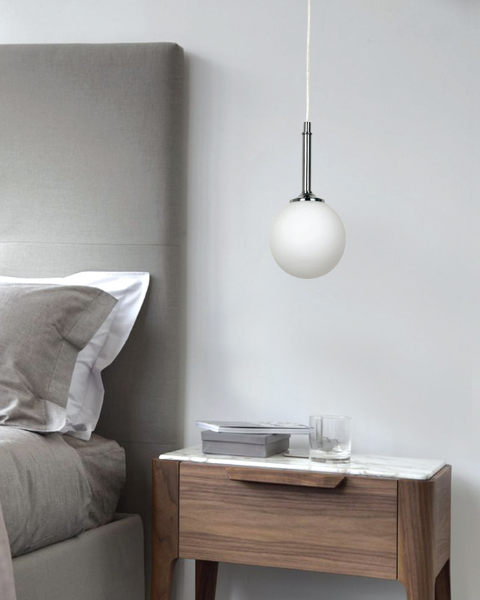 InLight Kremasto fotistiko apo xrusafi metallo kai lefki opalina 1XG9 F13cm (4016-1)