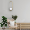 InLight Kremasto fotistiko se mavri apoxrosi kai lefki opalina 1XG9 15X40cm (4021-BL)