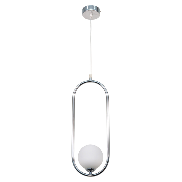 InLight Kremasto fotistiko se xromio apoxrosi kai lefki opalina 1XG9 15X40cm (4022-CH)