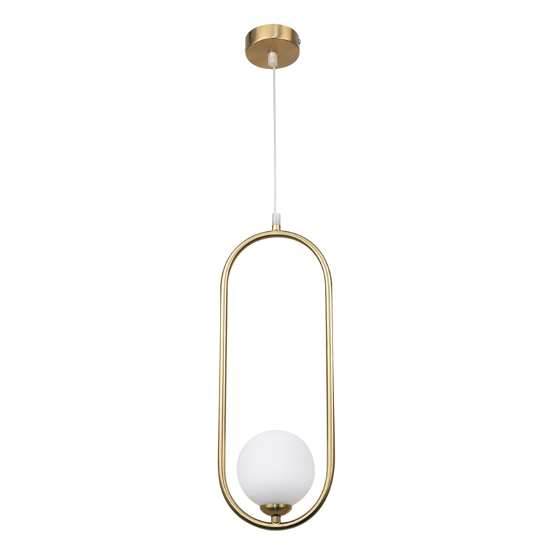 InLight Κρεμαστό φωτιστικό σε χρυσαφί χρώμα και λευκή ο