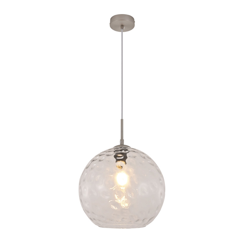 inLight - ΣΗΜΑΝΤΙΚΟ: Σε περίπτωση διαφοράς τιμής από το κατάστημα ισχύει παντα και μόνο η τιμή του καταστήματος InLight Κρεμαστό Φωτιστικό από Διάφανο Γυαλί Μονόφωτο E