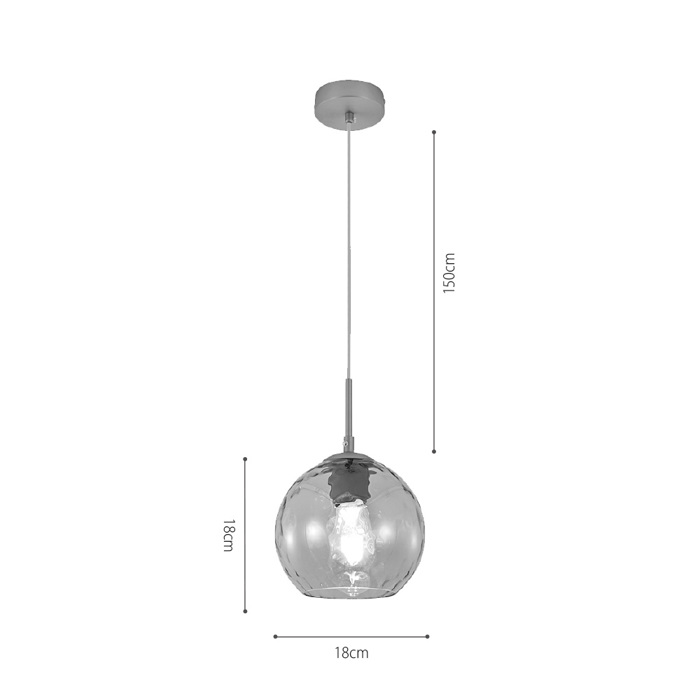 InLight Kremasto Fotistiko apo Meli Gyali Monofoto E27 F18x168cm (4039-B-Amber)