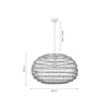 InLight Kremasto Fotistiko Orofis Monofoto apo Sxoini se Fusiki Apoxrosi E27 F60cm 4041-A