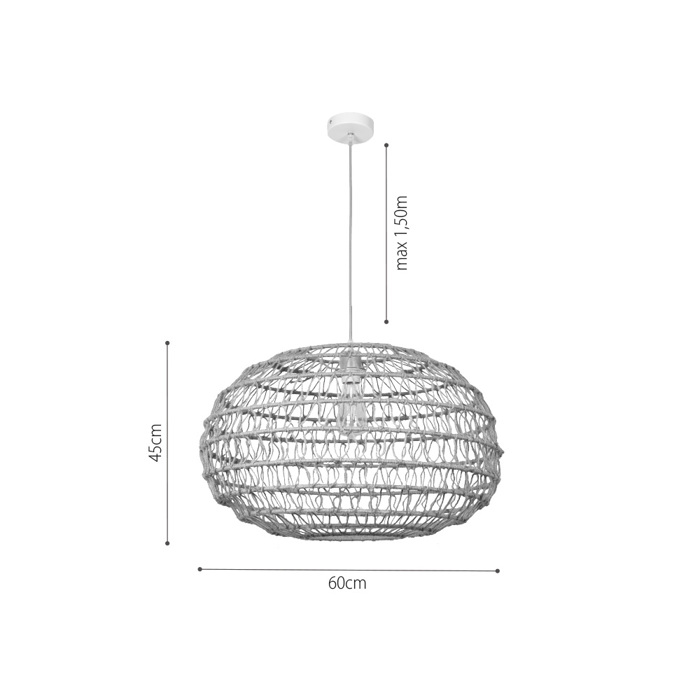 InLight Kremasto Fotistiko Orofis Monofoto apo Sxoini se Fusiki Apoxrosi E27 F60cm 4041-A