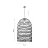 InLight Kremasto Fotistiko Orofis Monofoto apo Sxoini se Fusiki Apoxrosi E27 F50cm 4048-A
