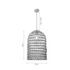 InLight Kremasto Fotistiko Orofis Monofoto apo Sxoini se Fusiki Apoxrosi E27 F35cm 4048-B
