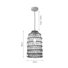 InLight Kremasto Fotistiko Orofis Monofoto apo Sxoini se Fusiki Apoxrosi E27 F20cm 4048-C