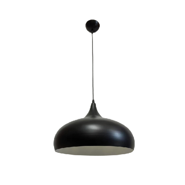 InLight Kremasto fotistiko apo mavro metallo 1XE27 D:36cm (4052-BL)