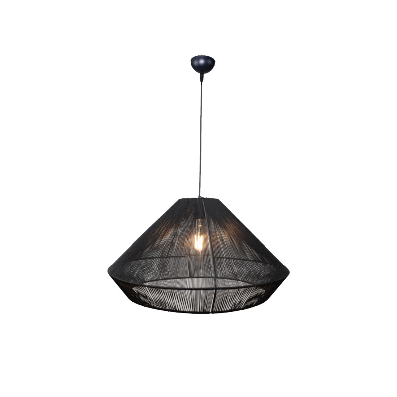 inLight - ΣΗΜΑΝΤΙΚΟ: Σε περίπτωση διαφοράς τιμής από το κατάστημα ισχύει παντα και μόνο η τιμή του καταστήματος Inlight Κρεμαστό Φωτιστικό με Καπέλο από Ίνα 1xE27 Φ60x