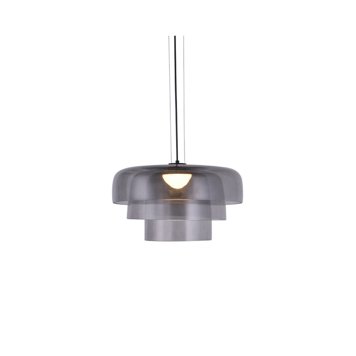 Inlight Kremasto Fotistiko LED 12W 3000K apo Fime Gyali F42x23cm (4068-Smoky)