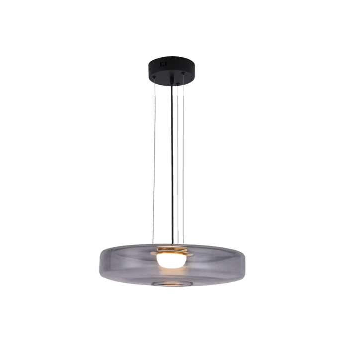 Inlight Kremasto Fotistiko apo Fime Gyali 12W 3000K F45x11cm (4069-Smoky)