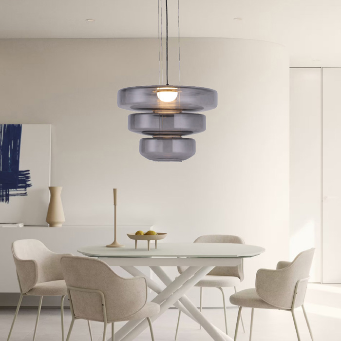 Inlight Kremasto Fotistiko apo Fime Gyali 12W 3000K F45x33cm (4070-Smoky)