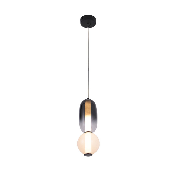 Inlight Kremasto Fotistiko apo Mavro Metallo kai Gyali 25W 3000K F15x39.5m (4071)