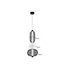 Inlight Kremasto Fotistiko apo Mavro Metallo kai Gyali 24W 3000K F20m (4072)