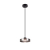 Inlight Kremasto Fotistiko LED 3CCT apo Mavro Metallo kai Fime Gyali F20x10cm (4075-1-Black/Smoky)