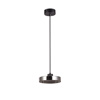 Inlight Kremasto Fotistiko LED 3CCT apo Mavro Metallo kai Fime Gyali F20x10cm (4075-1-Black/Smoky)