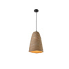 Inlight Kremasto Fotistiko me Kapelo apo Plegena Fulla 1xE27 F20x32cm (4076)