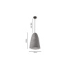 Inlight Kremasto Fotistiko me Kapelo apo Plegena Fulla 1xE27 F20x32cm (4076)
