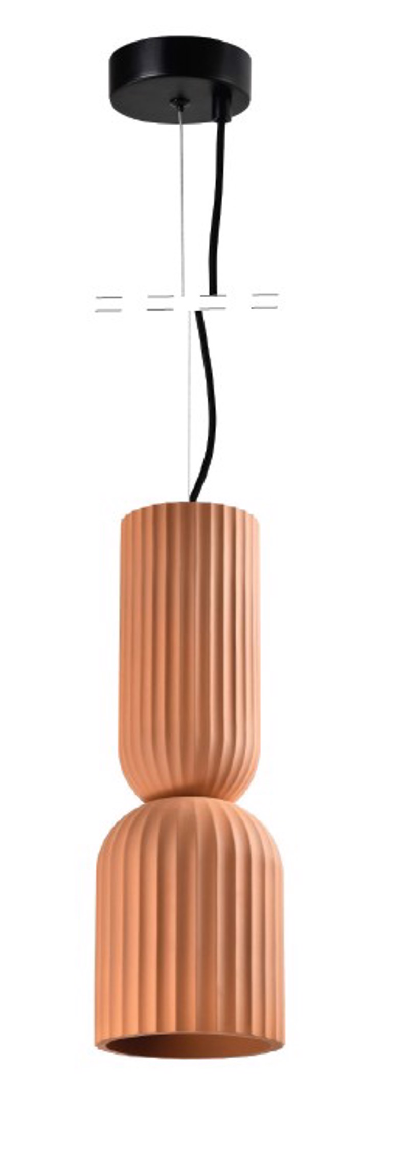 InLight Κρεμαστό Φωτιστικό Οροφής Γύψινο Terracotta 1xΕ27 Φ15x43.5cm 4101-Terracotta
