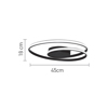 InLight Plafoniera orofis LED 36W 3000K apo alouminio se xrusafi apoxrosi F45cm (42028-GL)