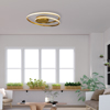 InLight Plafoniera orofis LED 36W 3000K apo alouminio se xrusafi apoxrosi F45cm (42028-GL)
