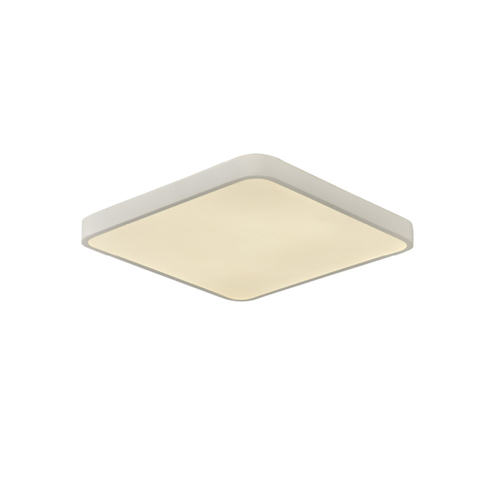 InLight Plafoniera Orofis LED 96W 3CCT (me diakopti sti basi) apo lefko metallo kai akruliko 50x50cm (42034-White)