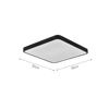 InLight Plafoniera Orofis LED 96W 3CCT (me diakopti sti basi) apo lefko metallo kai akruliko 50x50cm (42034-White)