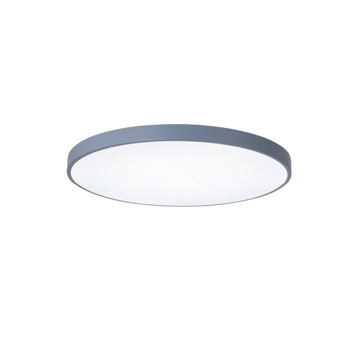 InLight Plafoniera orofis LED 150W 3CCT (by switch on base) apo ggri metallo kai akruliko D:80cm (42035-A-Gray)