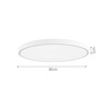 InLight Plafoniera orofis LED 150W 3CCT (by switch on base) apo ggri metallo kai akruliko D:80cm (42035-A-Gray)