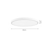 InLight Plafoniera orofis LED 110W 3CCT (by switch on base) apo ggri metallo kai akruliko D:60cm (42035-B-Gray)