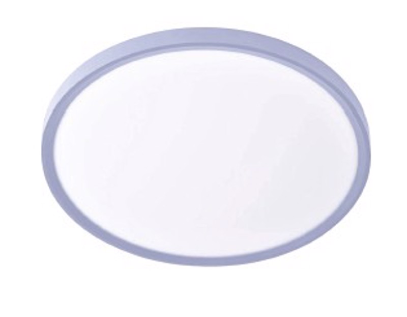 Inlight Πλαφονιέρα Οροφής LED 50W 3CCT σε Ασημί Απόχρωση Φ60x2.5cm (42036-A-Silver)
