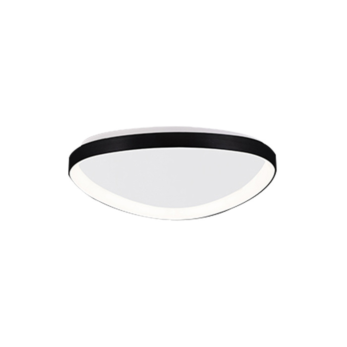 Inlight Plafoniera Orofis LED 25W 3CCT apo Mavro Metallo kai Akruliko F61.5x5cm (42043-Black)
