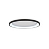 Inlight Plafoniera Orofis LED 38W 3CCT apo Mavro Metallo kai Akruliko F80x5cm (42044-A-Black)