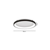 Inlight Plafoniera Orofis LED 38W 3CCT apo Mavro Metallo kai Akruliko F80x5cm (42044-A-Black)