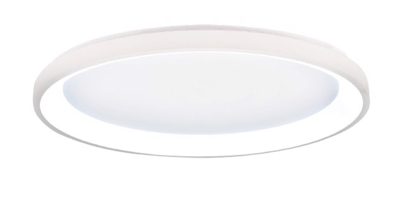 Inlight Πλαφονιέρα Οροφής LED 28W 3CCT από Λευκό Μέταλλο και Ακρυλικό Φ50x5cm (42044-C-White)