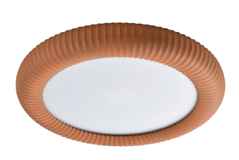 InLight Πλαφονιέρα Οροφής LED Γύψινη Terracotta 3000K Φ40x6.5cm 42054-Terracotta