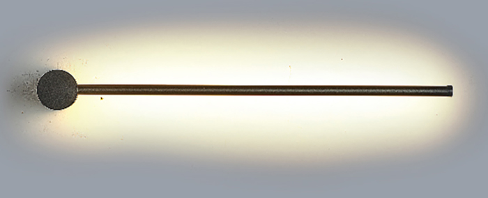 InLight Epitoixio fotistiko LED 7W 3000K apo mavro metallo 60cm (43014-BL)