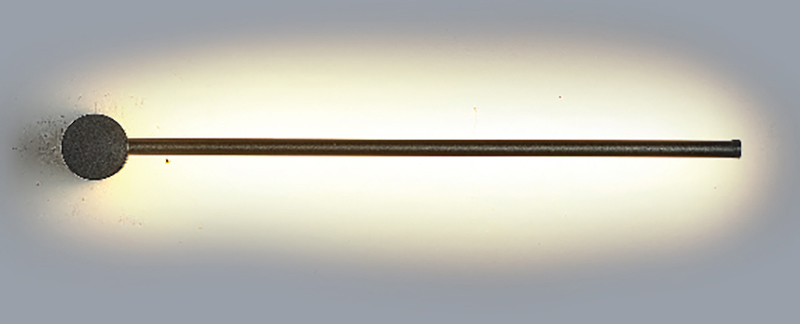 InLight Επιτοίχιο φωτιστικό LED 7W 3000K από μαύρο μέτα