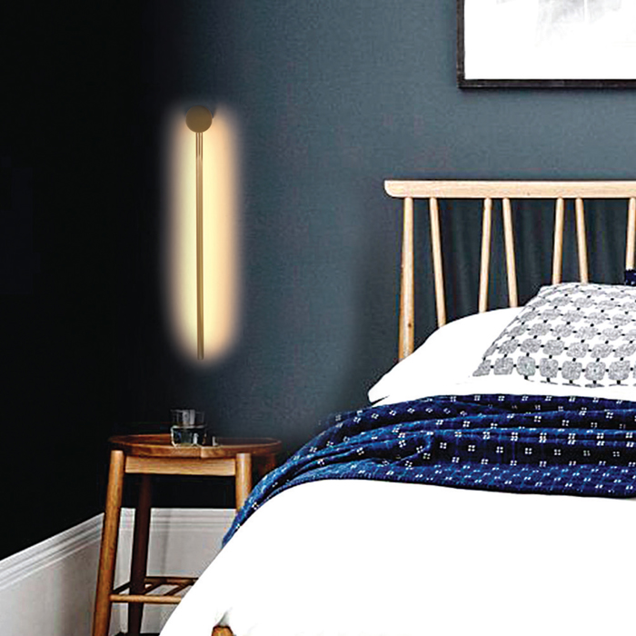 InLight Epitoixio fotistiko LED 7W 3000K apo mavro metallo 60cm (43014-BL)