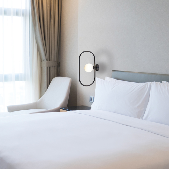 InLight Epitoixio fotistiko se xromio apoxrosi kai lefki opalina 1XG9 15X40cm (43031-CH)