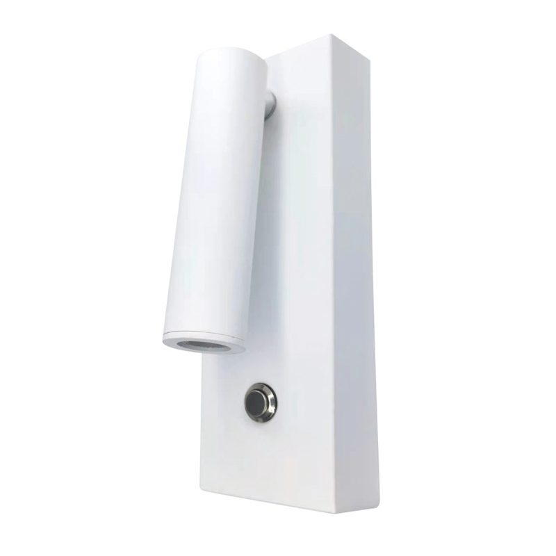 InLight Επιτοίχιο φωτιστικό LED 3W 3000K από λευκό μέτα