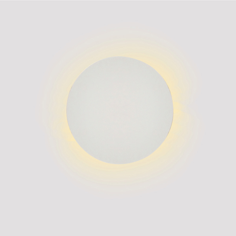 Inlight Επιτοίχιο φωτιστικό λευκό από γύψο LED 8W 3000K